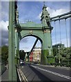 Piers at the north end of Hammersmith Bridge in W6 7BG