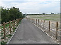 Cyclepath near the new bridleway bridge over the A2 Dover Road in CT4 6HL