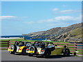 Lotus/Caterham Seven tourers at Scourie in IV27 4TB