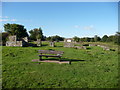 The remains of the grandstand on Oswestry's Racecourse Common in SY10 7PP