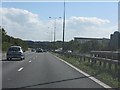 M4 Motorway approaching junction 23a in NP26 3YL