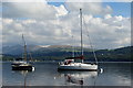 Yachts on Lake Windermere, Cumbria in LA22 0LR