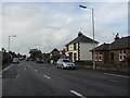 The A701 on the outskirts of Dumfries in DG1 3JB