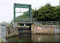 Weston Favell lock from below in NN3 9HW