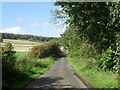 Lane heading for Chesters Grange in TD8 6UL