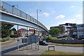 The footbridge at the western end of Western Way in PO16 7NA