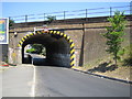 Slough: Burnham Lane railway bridge in SL1 4LR