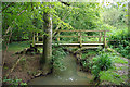 Footbridge on path to Tuckmans Farm in RH13 9AY