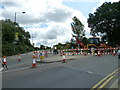 Road works, Ashenden Road in GU2 7AD