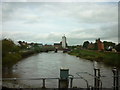 River Ouse from the rail bridge in Selby in YO8 4NN