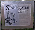 Information Board for Stanecastle Keep in Irvine