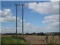 Pylons off Wises Lane in ME10 1GB