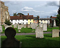 View across the churchyard, Clare in CO10 8NP