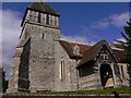 Sparsholt church standing above Church Lane in SO21 2NU