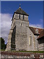 The tower of Sparsholt church in SO21 2NU