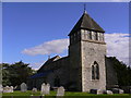 Sparsholt church and churchyard from the north west in SO21 2NN