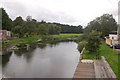 River Stour from Ballingdon Street bridge in CO10 7PA