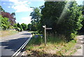The North Downs Way signed off Pilgrims' Way in GU1 3TJ