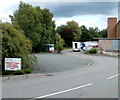 Car park entrance, Robert Price, Court Road Industrial Estate in NP44 8TY