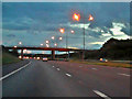 M6, Brocstedes Road Bridge in WN4 0JJ