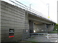 The Channel Tunnel Rail Link crosses over the A20 Ashford road in TN25 6FS