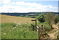 Permissive footpath signpost near Chilworth Manor in GU4 8LU