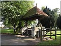 The lych gate at St. James church in Stanstead in Stanstead