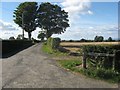 The entrance driveway to Hoprig Mains in EH33 1EZ