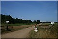 Field entrance near Herringswell Manor in IP28 6WG