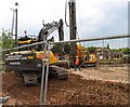 Excavator on site of new MBC offices in LE13 0BG