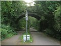 Bridge carrying A4118 over Swansea Cycle path in SA2 7EZ
