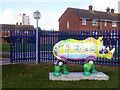 Rhino Mania - #49 Rhinocerbus rhino outside Dee Point Community Centre in CH1 5RD