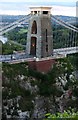The east pier of the Clifton Suspension Bridge in BS8 3PJ