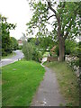 Path from the church into Adisham in CT3 3LJ