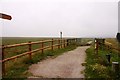 Footpath along the coast at Talacre in Talacre