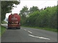 A449 approaching Lyne Down crossroads in HR8 2NT