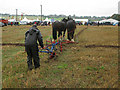Heavy horses ploughing at the East Kent Ploughing Match in CT14 0JY