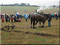 View across Venson Bottom during ploughing match in CT14 0JY