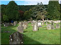 The graveyard at Llandogo Church in Llandogo
