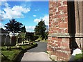 Gravestones and sandstones, St Mary's Church, Brixham in TQ5 9EE