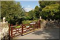 Gate at Old Ty Hir Farm in LL11 3AH