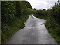 Road and passing place past Cil-cemmaes farm in LL36 9RF