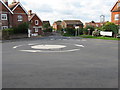 Mini-roundabout in Barcombe Cross in BN8 5DH