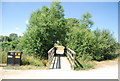 Footbridge, Leybourne Lakes Country Park in ME6 5JY