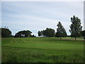 The 18th green at Farnham Golf Club in GU10 1QD