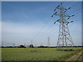 Pylons across Hallard's Fen in CB25 0FX