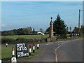 A view of the war memorial in Marsh Lane in Marsh Lane
