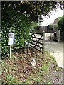 Gates And Protest Sign in CO10 5HS