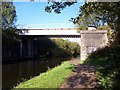 The Wigan Liverpool railway crosses the canal at Wigan Flashes Nature Reserve in WN2 5JY