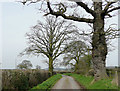 Lane south-east of Bobbington, Staffordshire in DY7 5JS